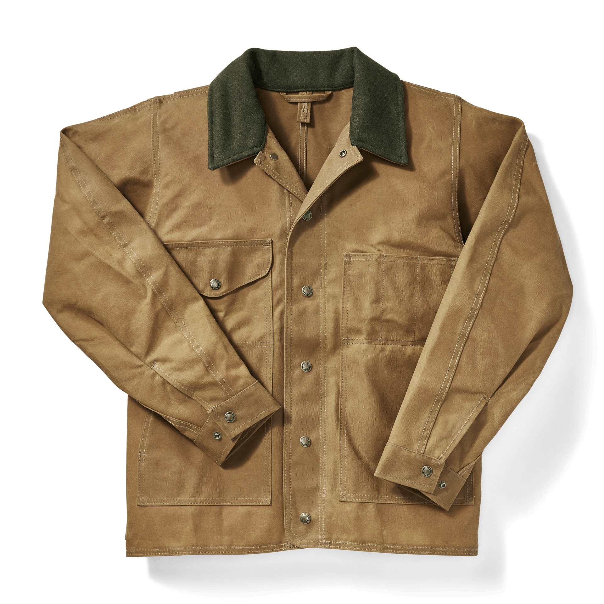 filson waxed trucker jacket