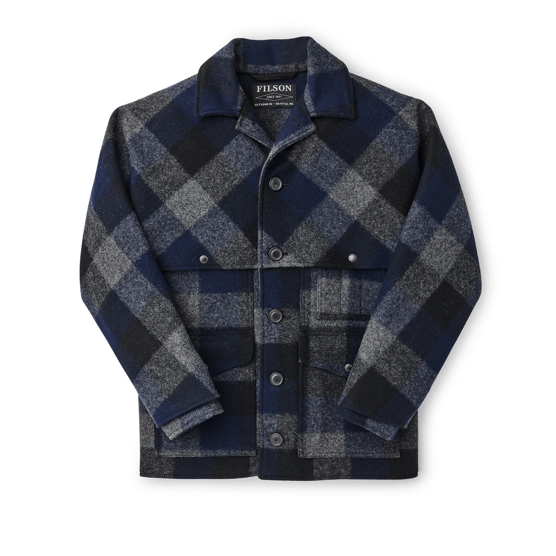 Double Mackinaw Wool Cruiser Jacket - Extra Long