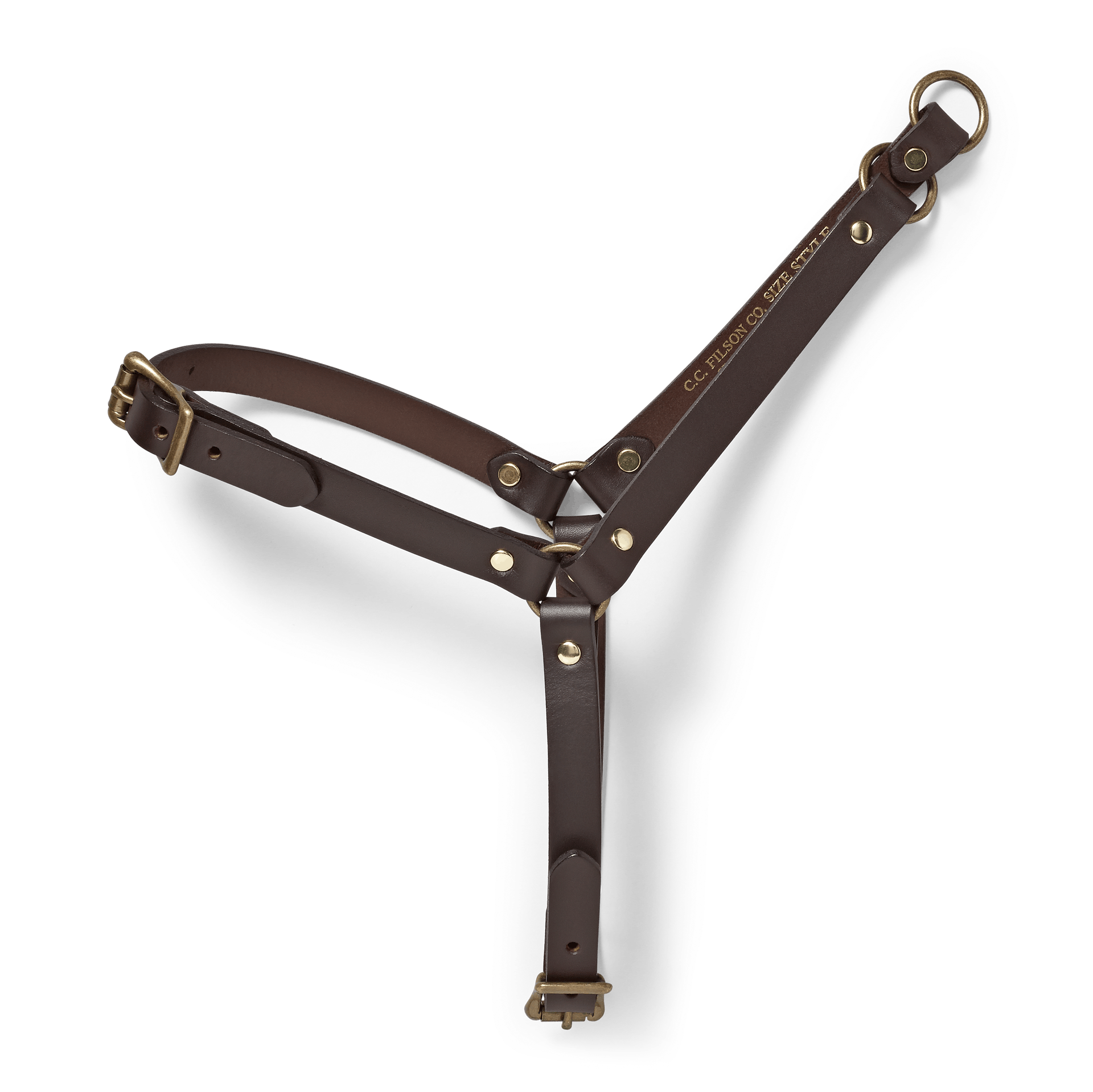 Bridle Leather Dog Harness