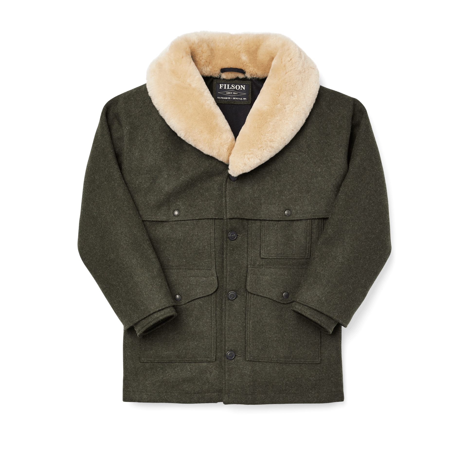 Lined Mackinaw Wool Packer Coat