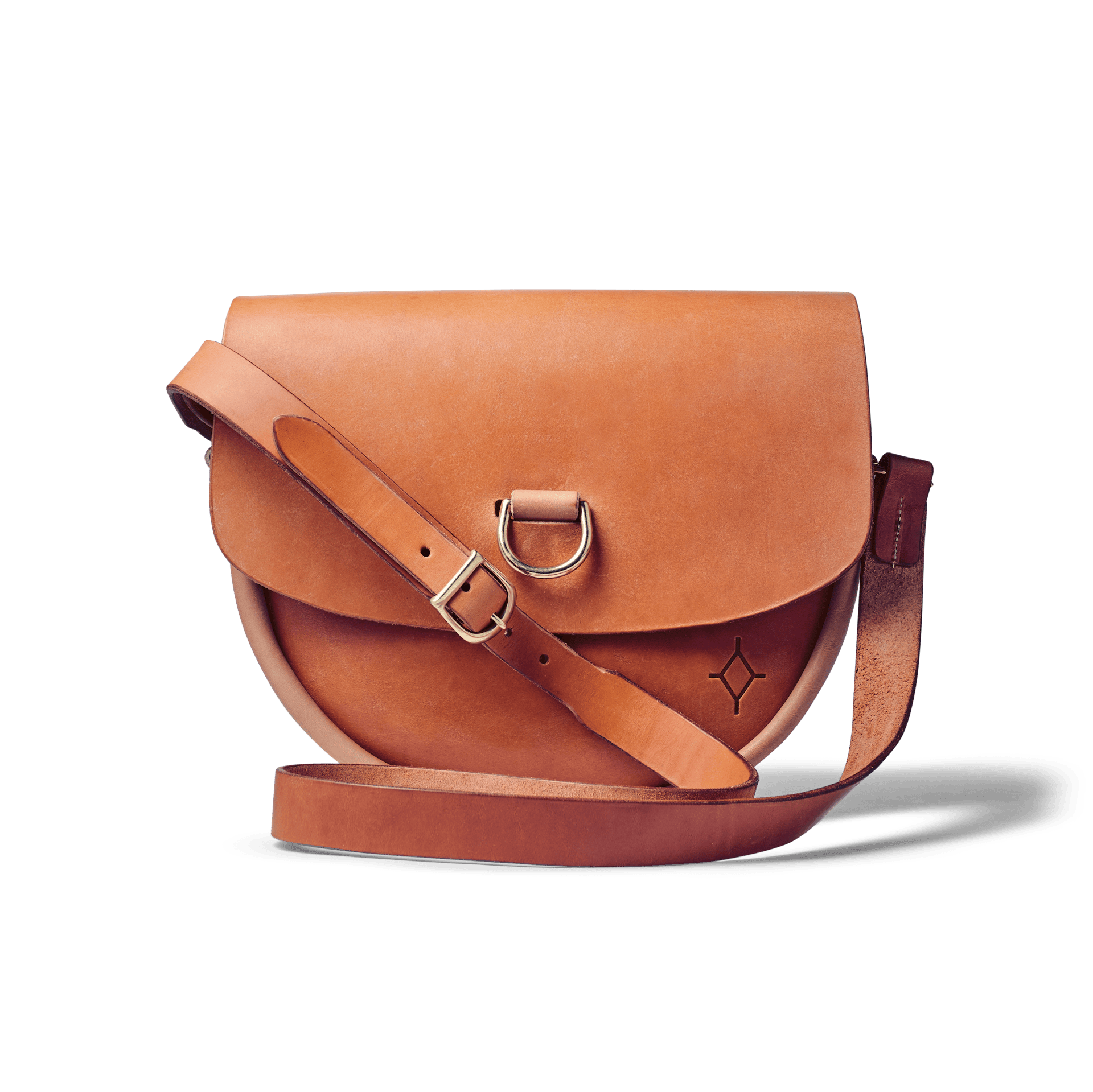 Large Crossbody Saddlebag in Natural